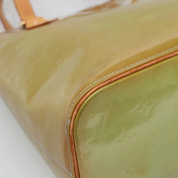 LOUIS VUITTON Monogram Vernis Houston Hand Bag Baby Blue M91005 LV Auth hk2533 - Picture 4 of 16